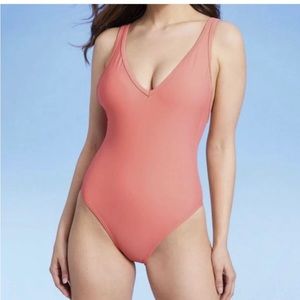 Kona Sol size XL orange swimsuit NWT